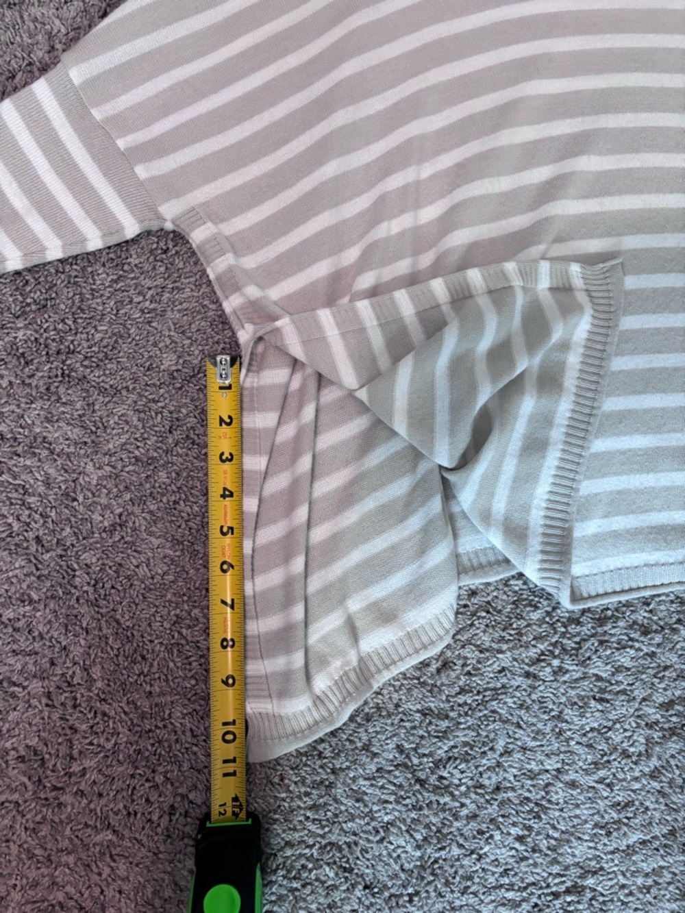 Mersea Striped Knit Sweater Coastal Grandma Oversized Neutral
Sweater OS - Picture 11 of 11